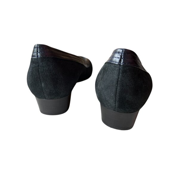 Mark Klemp Classics Womens Black Suede Leather Low-Heel Shoes Size 9N - Picture 4 of 9